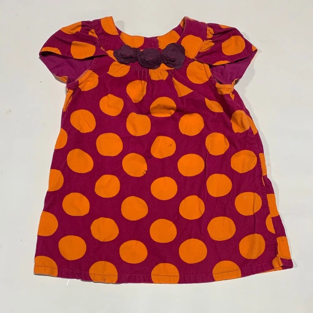 Purple and Orange Polka Dot Dress Girls‎ 2T 4270