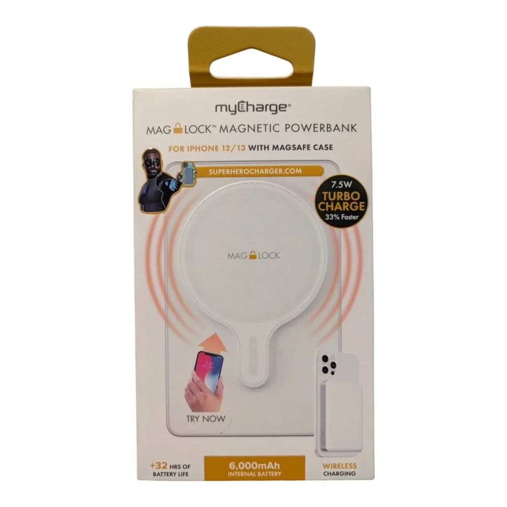 C4. MyCharge Maglock Magenetic 6000mAh Power Bank For iPhone 12 And Recent Model