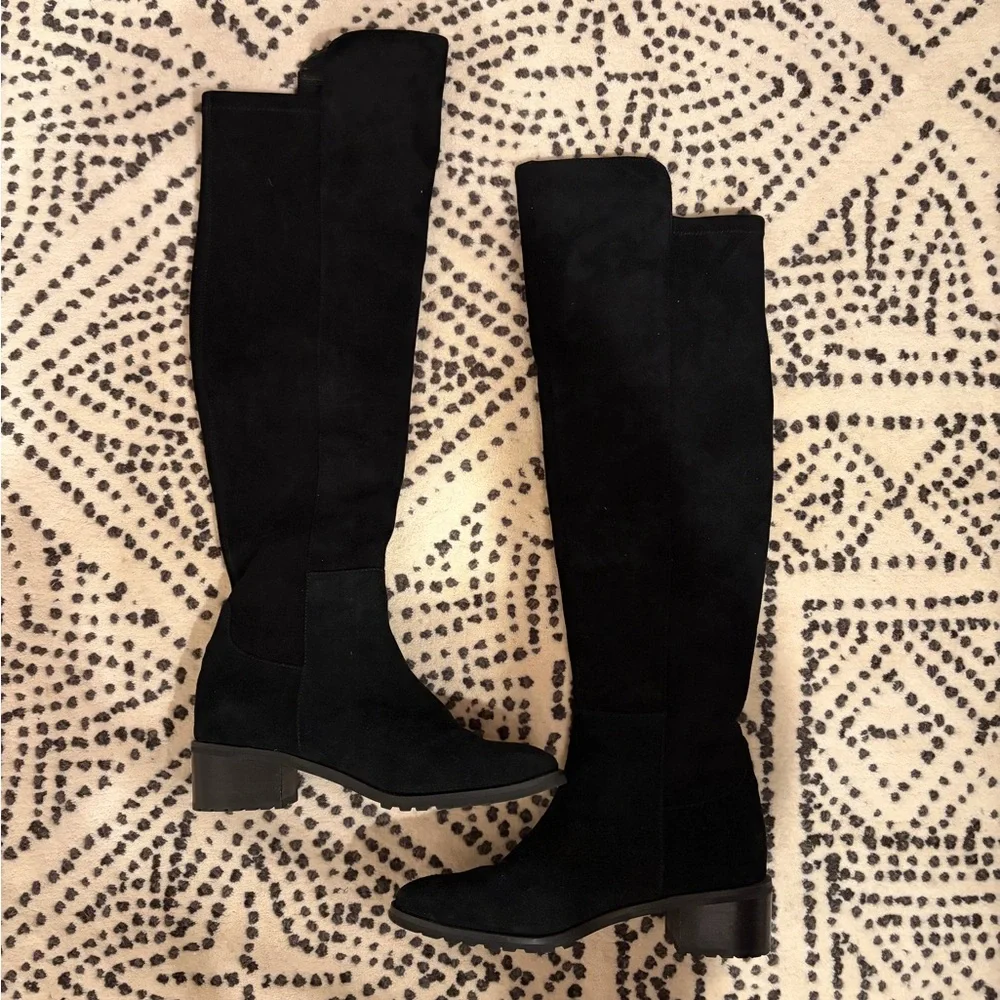 Blondo USA Sierra Waterproof Over-the-Knee Boot in Black Suede (8.5 M)