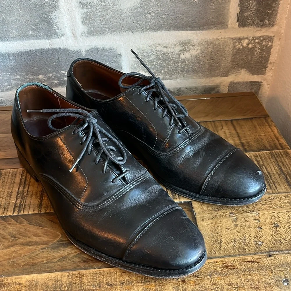 Allen Edmonds Park Avenue 5615 36649 Black Lace Up Dress Shoe Oxford‎ 10.5 D