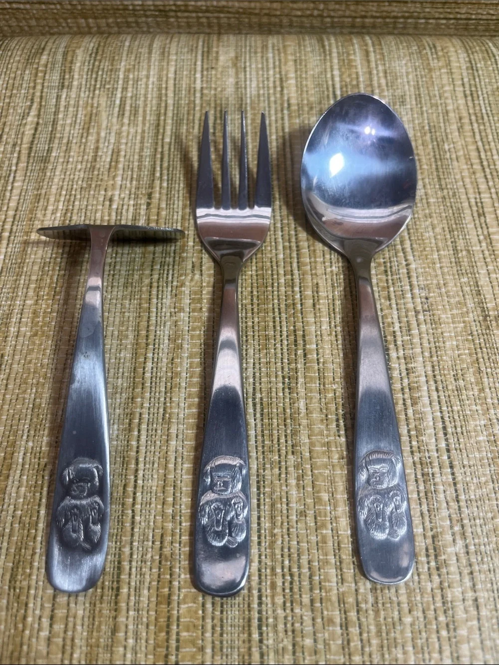 Children's Stainless Steel Bear Flatware Set - 18/10 Stainless Steel