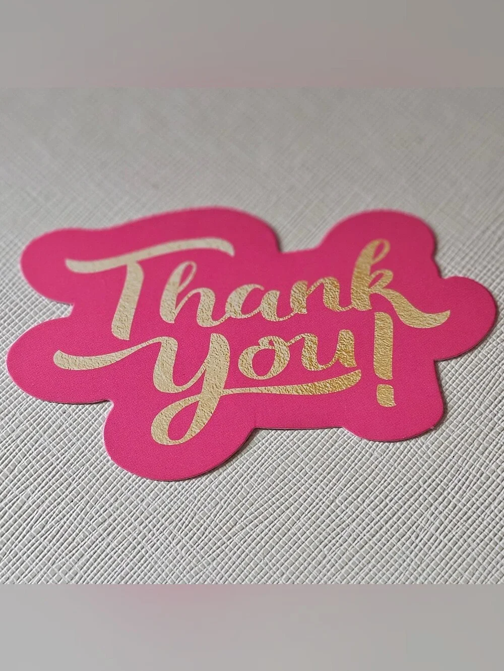 Unbranded thank by card