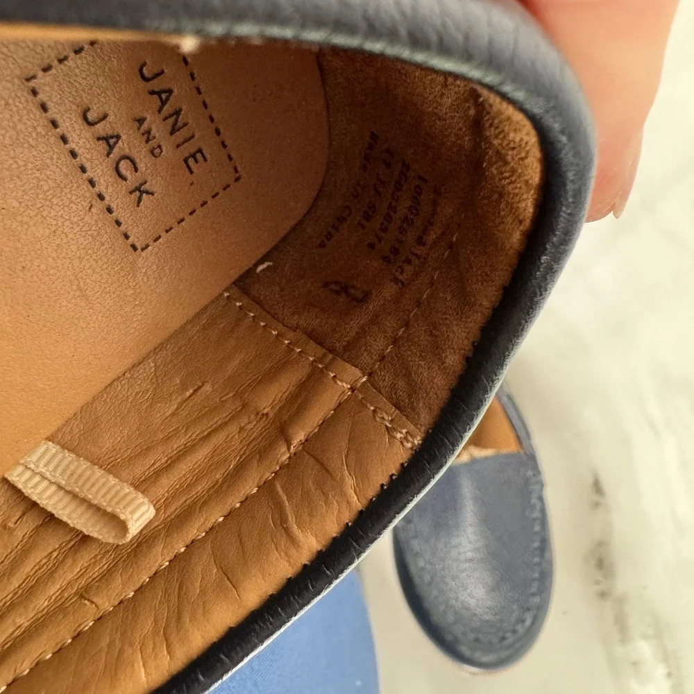 Janie and Jack minor leather blue