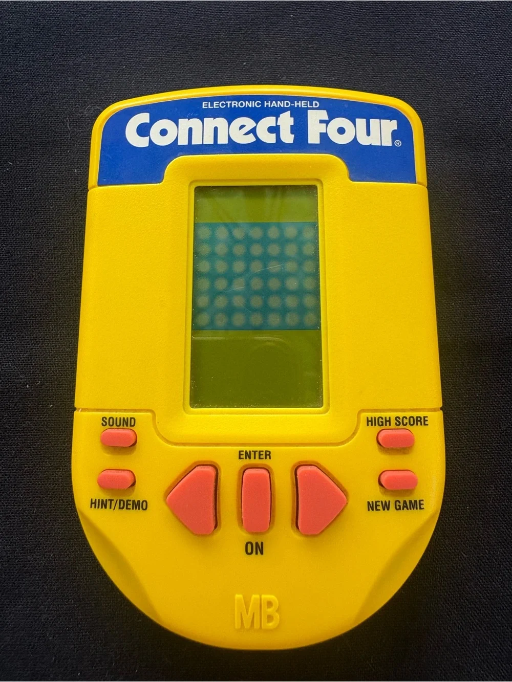 1995 Vintage MB Connect Four Electronic Handheld Game- Tested /Working !