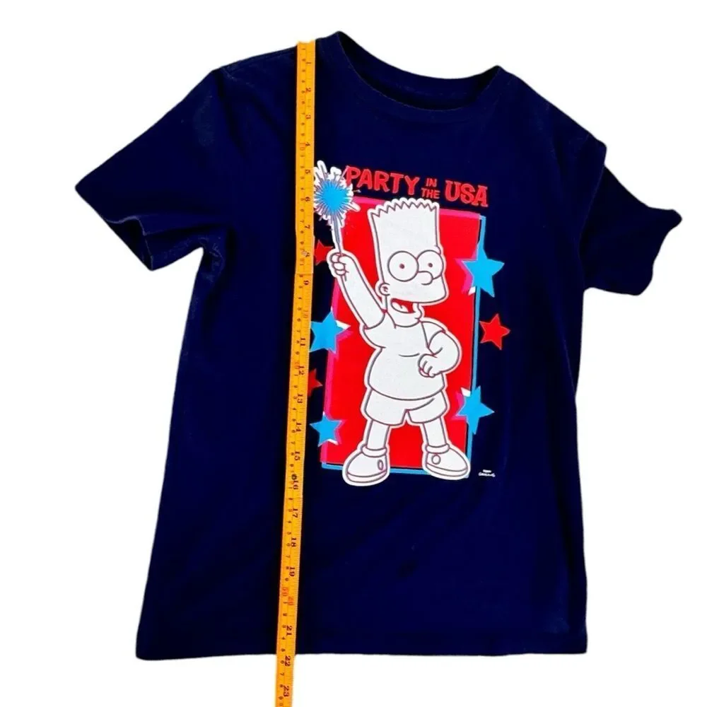 The Simpsons Kids Matching Americana Gender-Neutral Graphic Tee. Large. 10-12.
