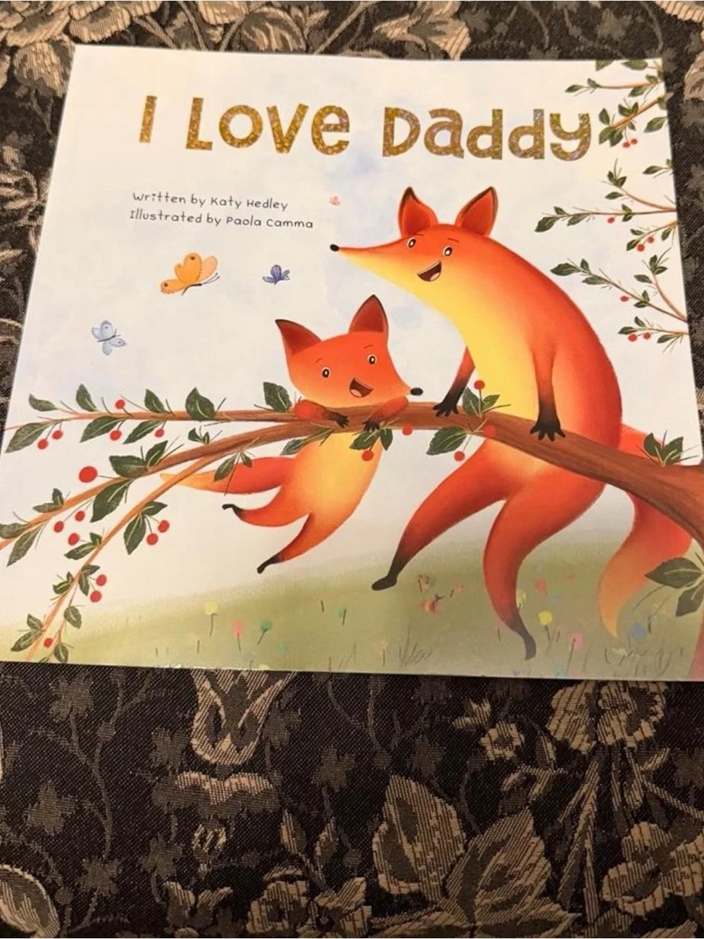I Love Daddy Kids Book - Orange Fox Illustration