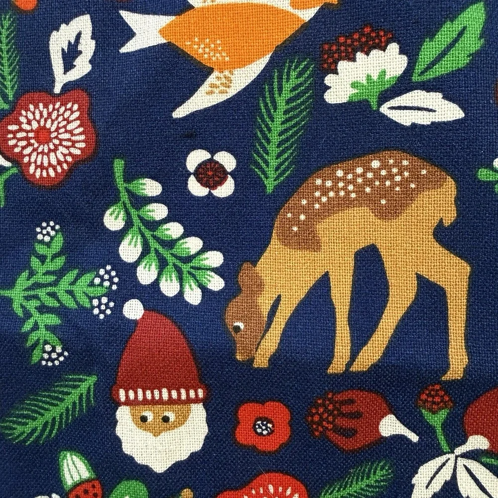 Lot Of 3 IKEA Vinter 2021 Kids OSFA Navy Holiday Print Christmas APRON 17938