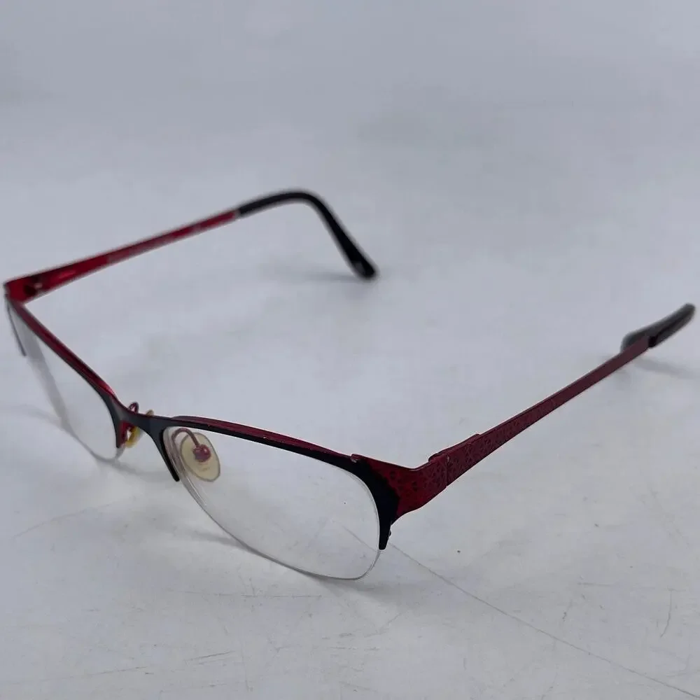 Scott Harris Europa SH-402 Women's Eyeglasses‎ Frame Red Cat Eye 50-17-135 mm