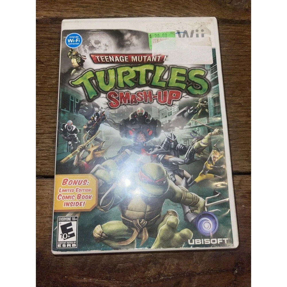 Teenage Mutant Ninja Turtles Smash Up Nintendo Wii W/ Manual & Tested