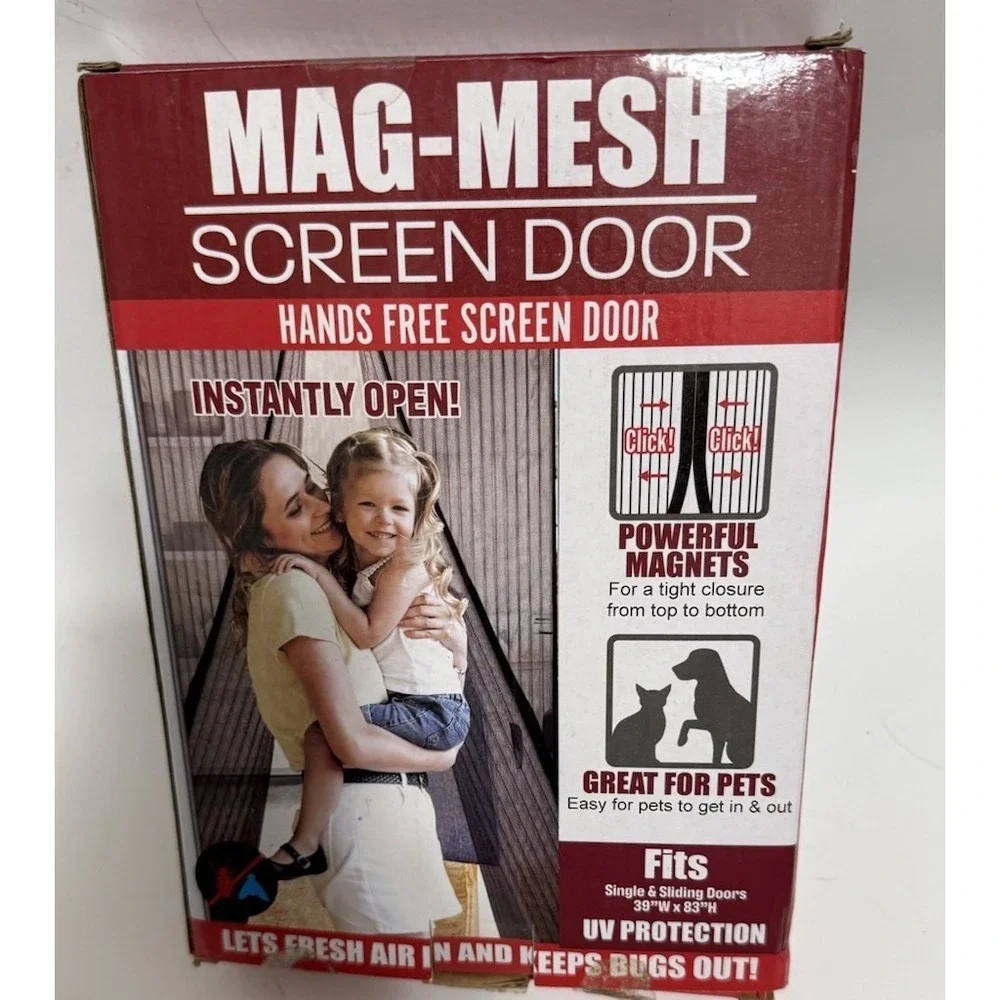 MAG-MESH Magnetic‎ Screen Door Heavy Duty Strong Magnets & Mesh 39