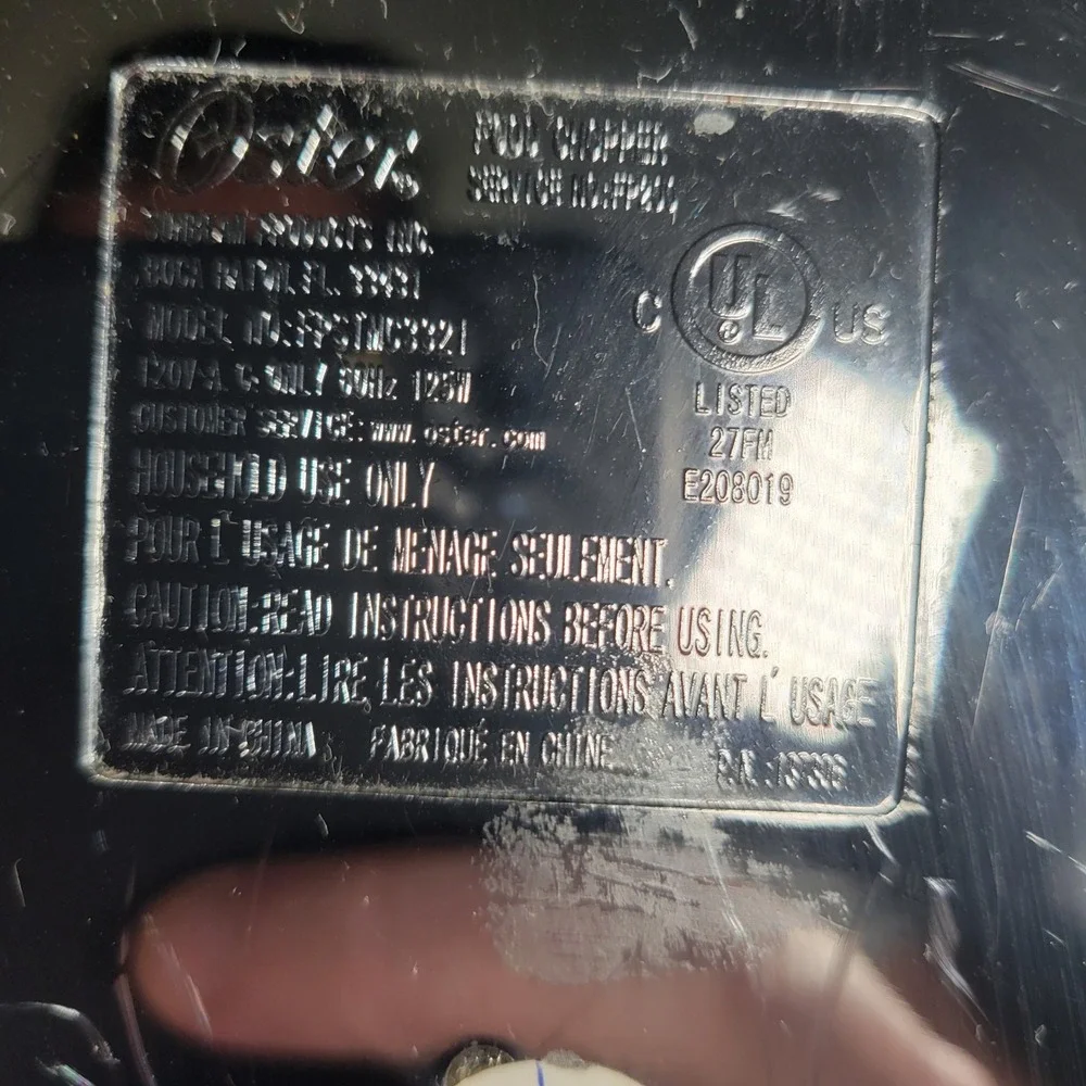 Oster model 003393mc021