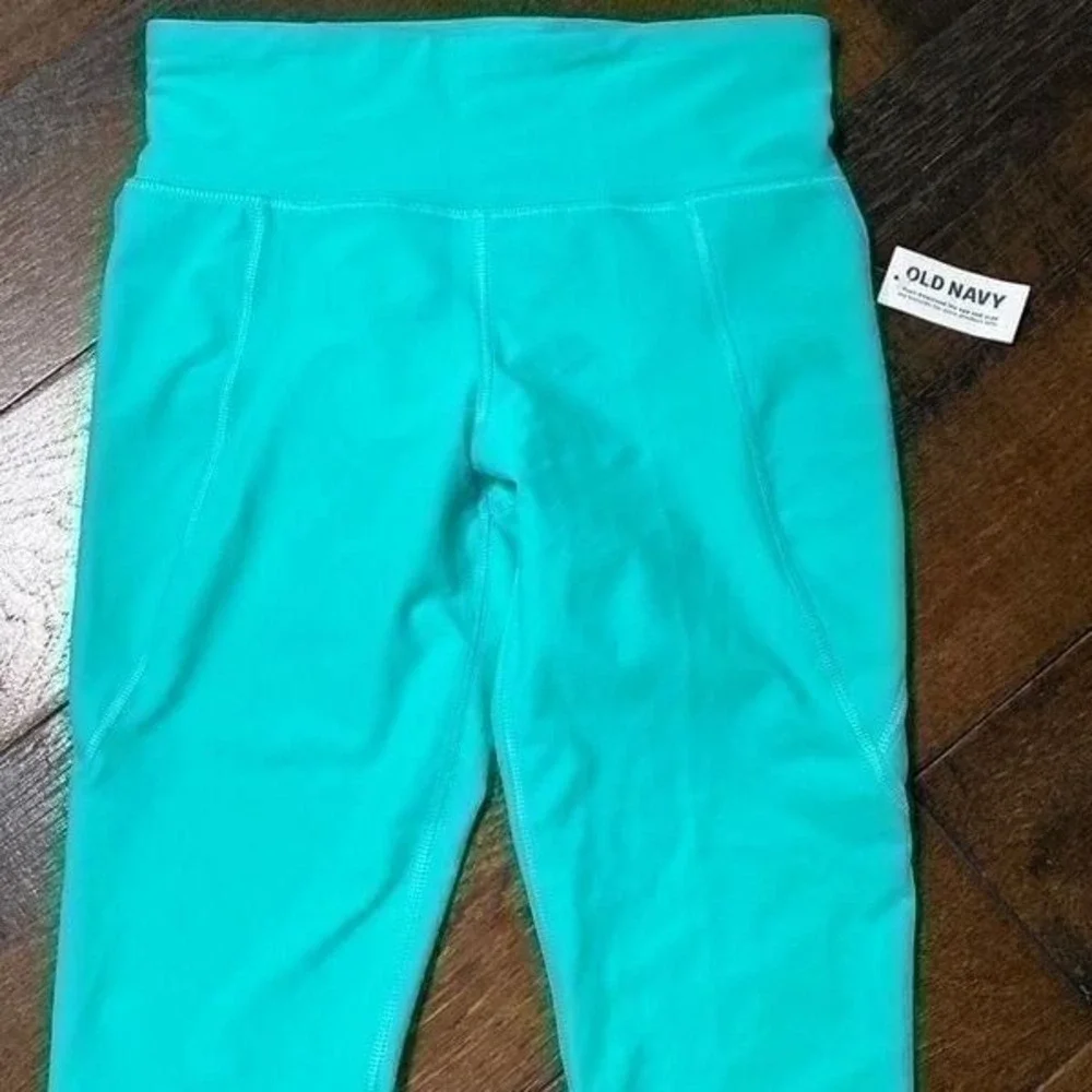 NWT‎ girls XL turquoise leggings old navy active kids
