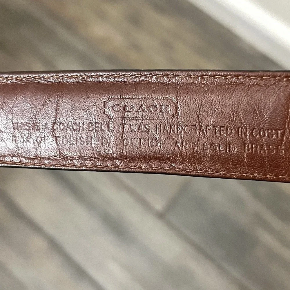 Coach quality belt