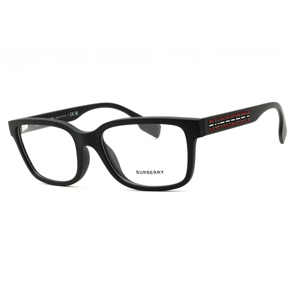 NWT Burberry 0BE2379U Matte Black Rectangle 57mm Eyeglasses