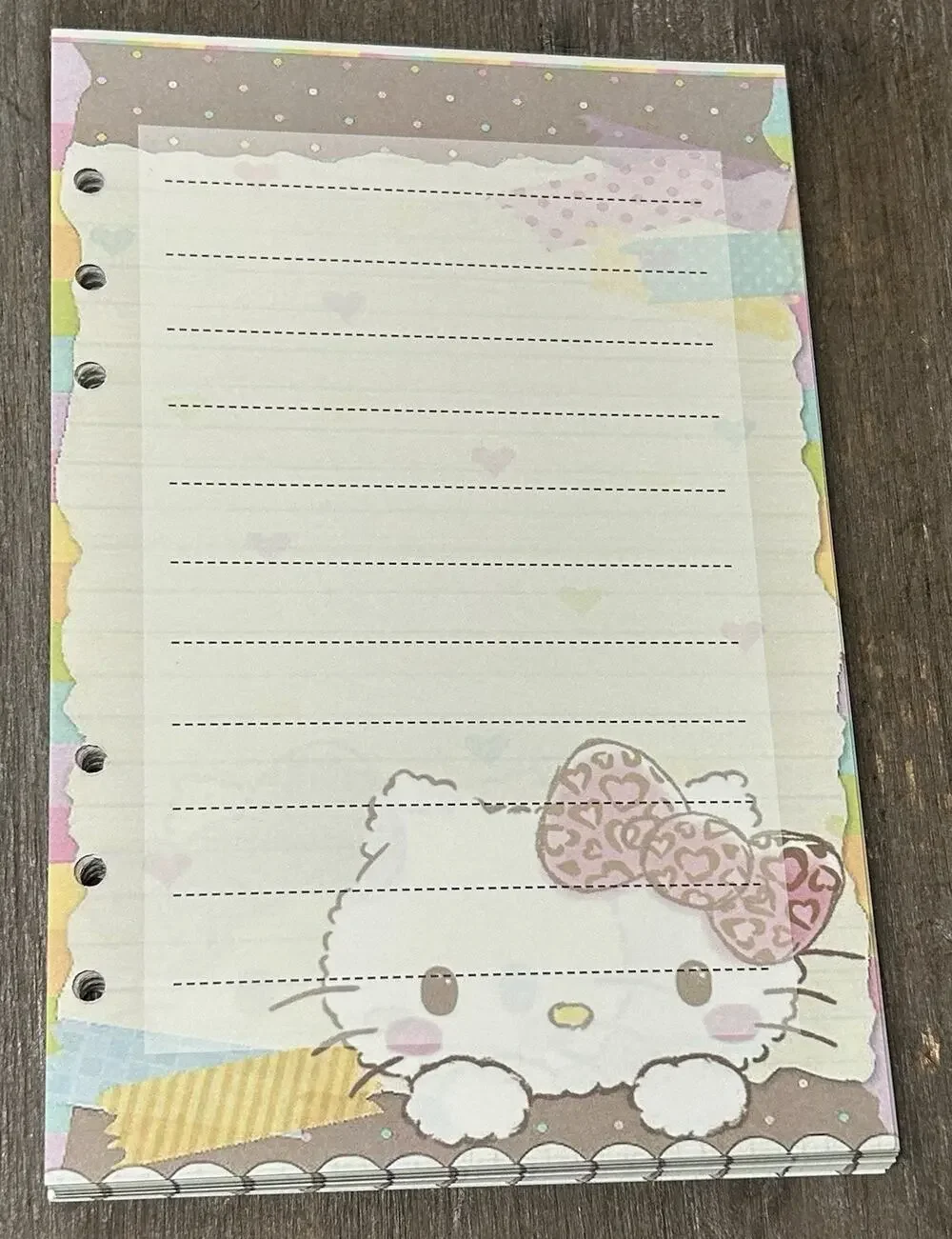 Hello Kitty Size A5 Refill Paper (50 Sheets)