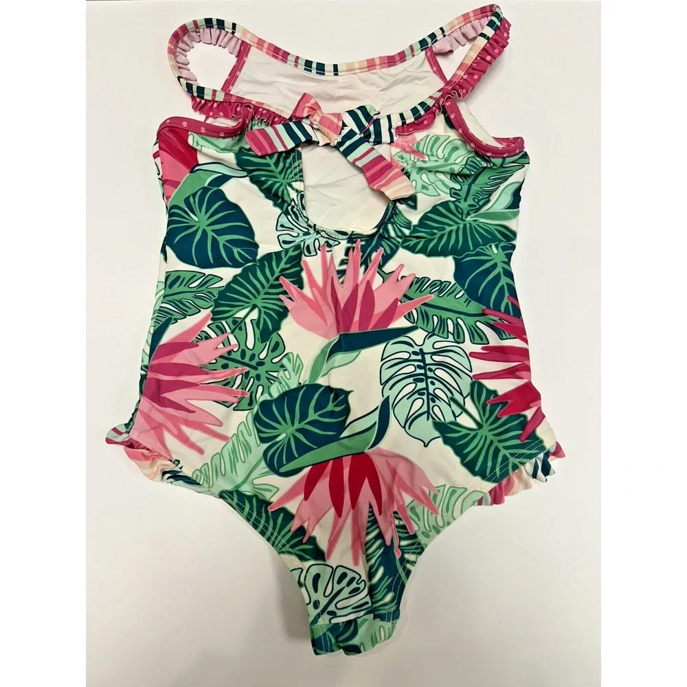 Matilda Jane Girls Size 8 Swimsuit Enchanted Garden Under The Palms One Piece