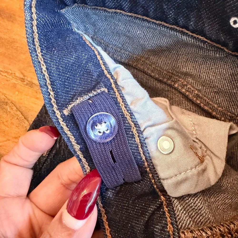Old‎ Navy Boys Slim Jeans Size 7 Slim Dark Wash 360 Stretch Built-In Tough Denim