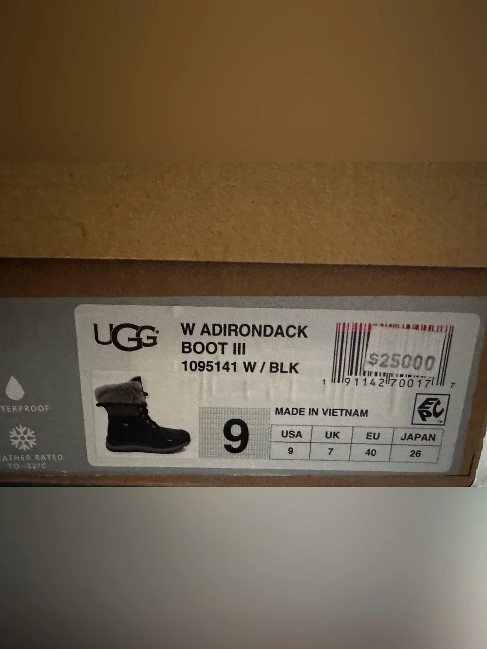 UGG Women's Adirondack Boot III - Black