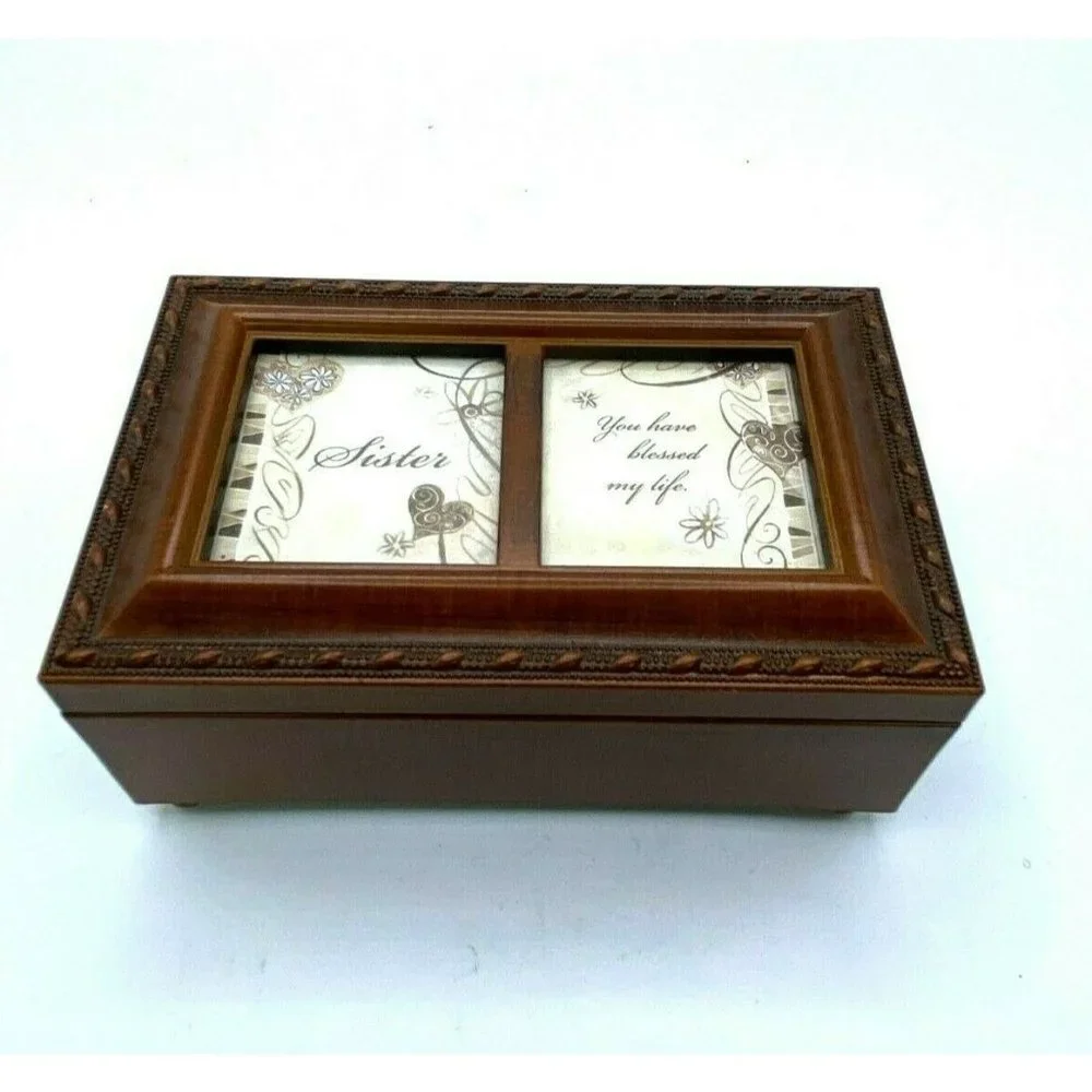 SANKYO COTTAGE GARDEN JEWELRY FLIP TOP MUSIC BOX 4