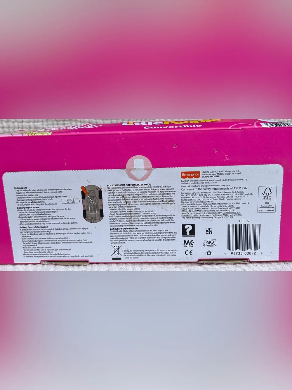 Fisher-Price new box