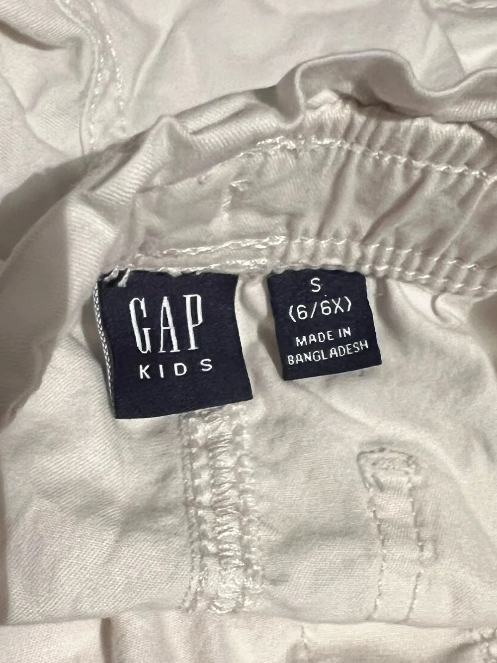 GAP Kids Girls Size 6/6X Light Tan Khaki Pull-On Shorts Elastic Waist