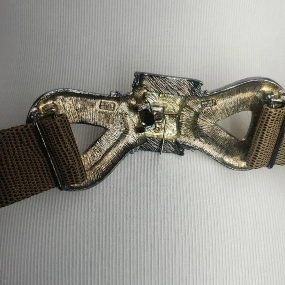 Mimi Di N Vintage Infinity Lion‎ Belt bow decoration closure1986