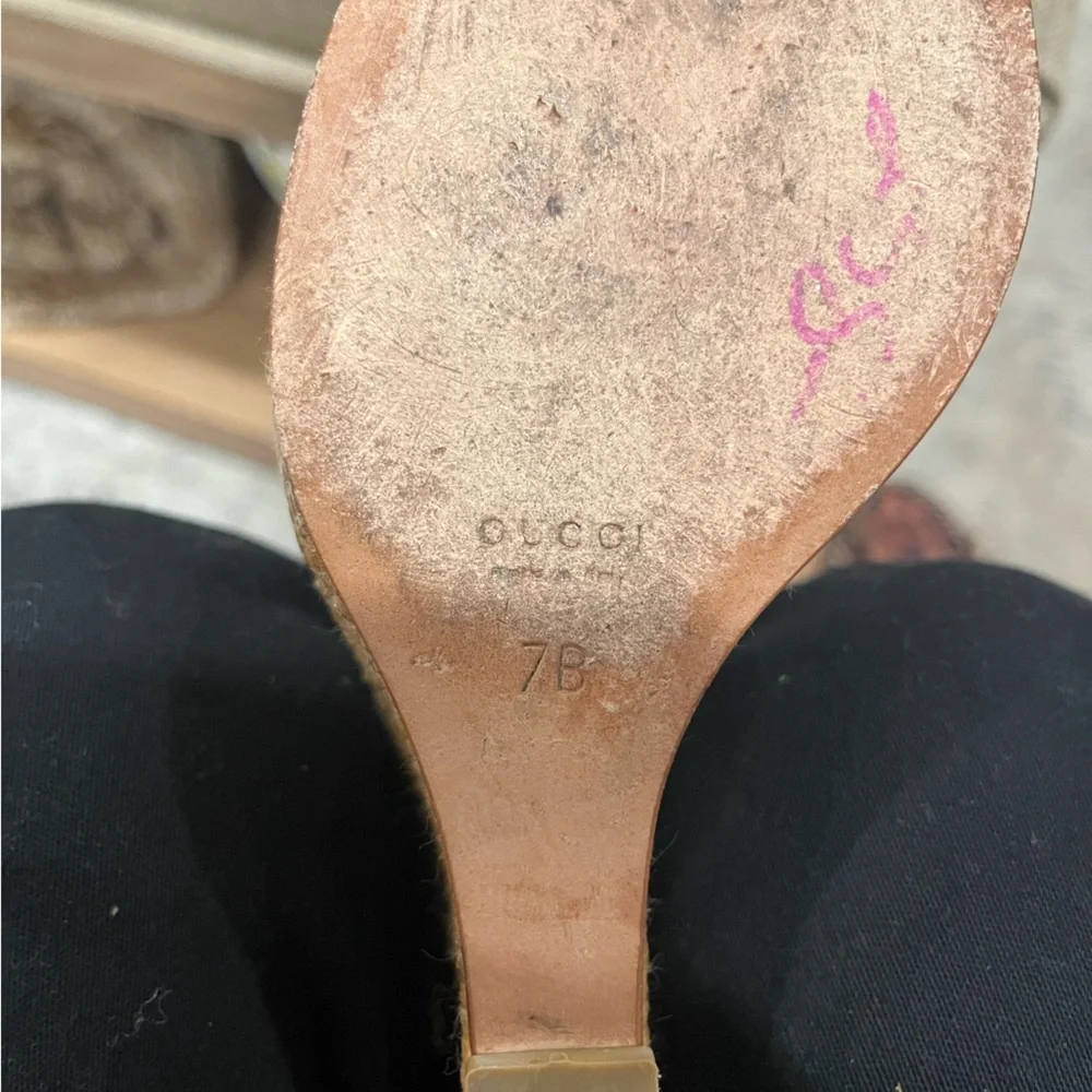 Gucci wedge sandals