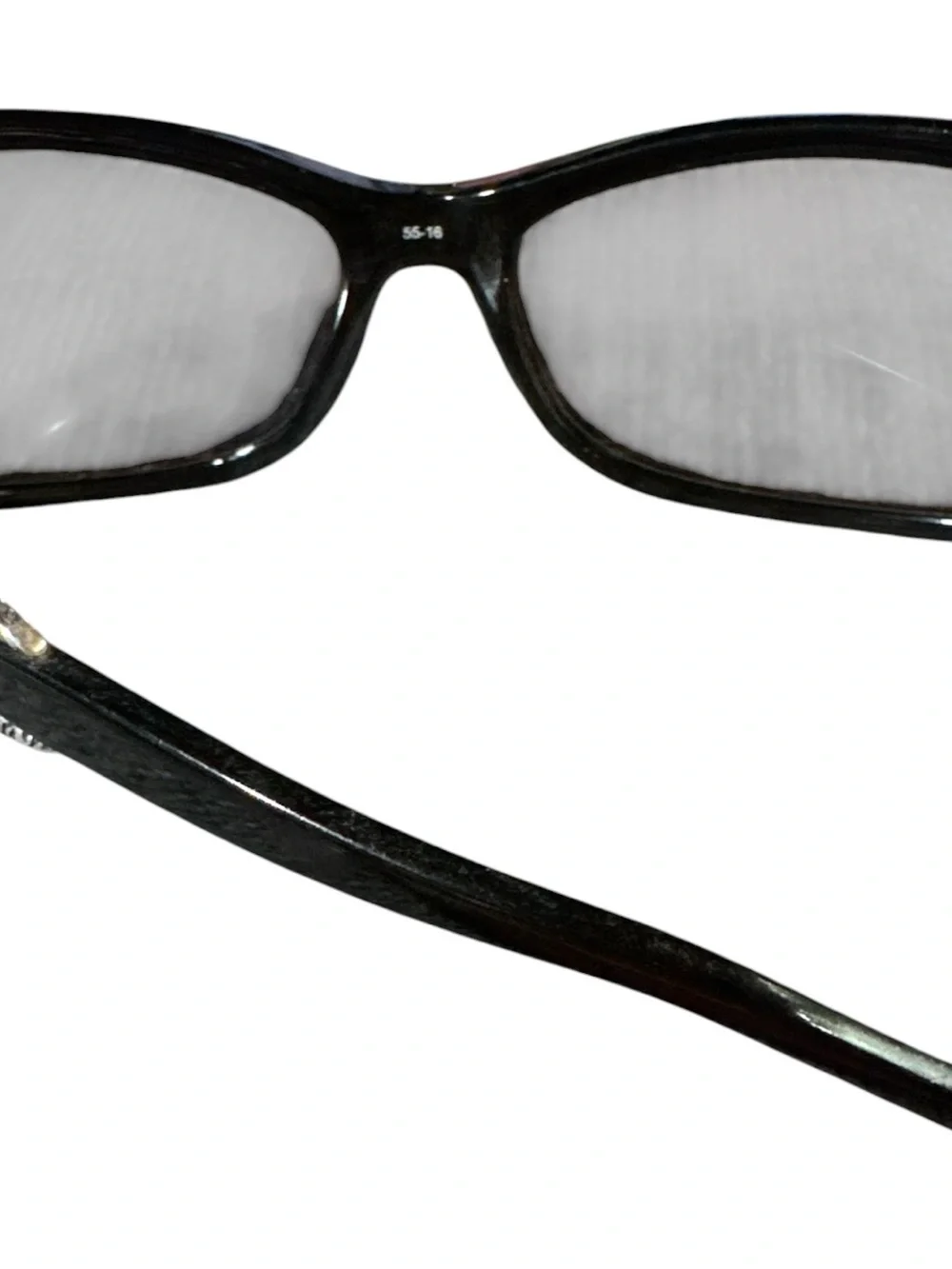 Vintage Retired Brighton “Metropolitan Link”Black Sunglasses w/Dark Lenses & Tin
