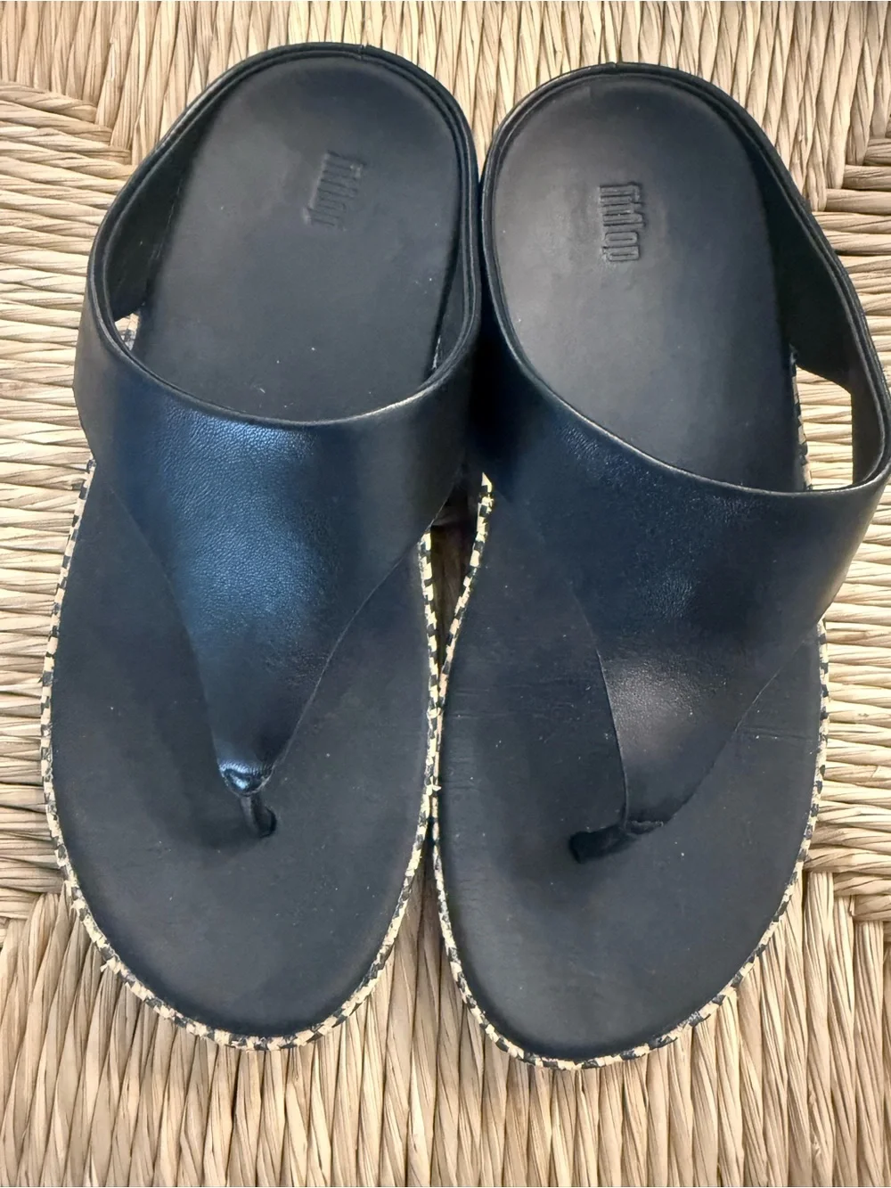 Fitflop black leather