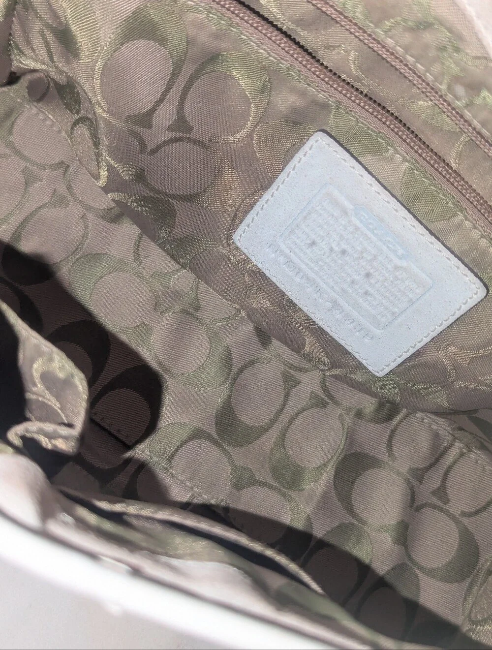 Coach satchel woven