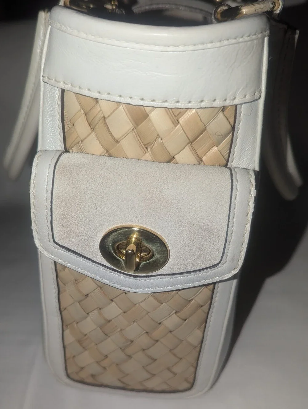 Coach satchel woven