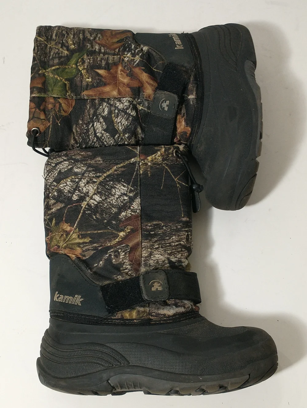 Kamik Winter Snow Boots, Size 1, Camouflage /Black, Removable Felt Liners