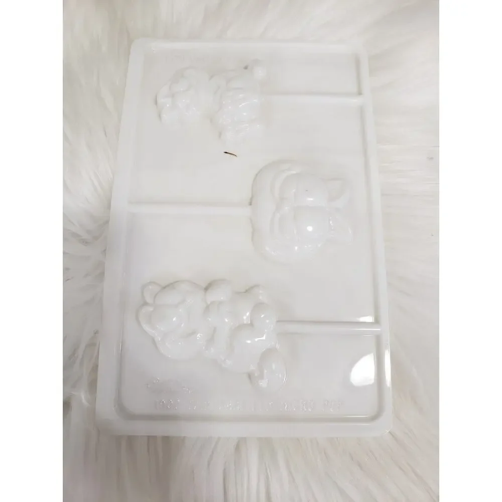 RARE Vintage Wilton Garfield Hard Candy Mold Plastic Candy On Stick Cat‎ Candy