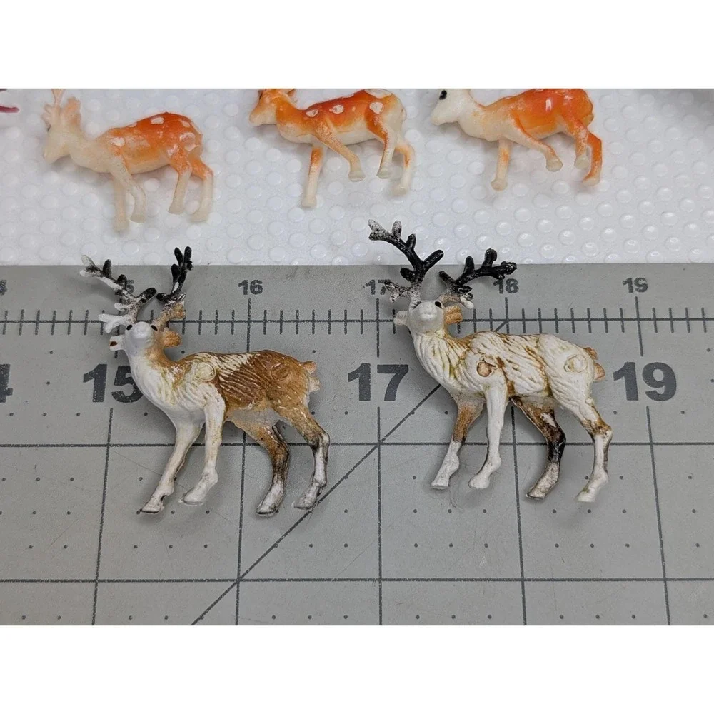 Plastic Hunting Scene Trees Fence Deer Foxhound Dog Hunter‎ Cake Toppers