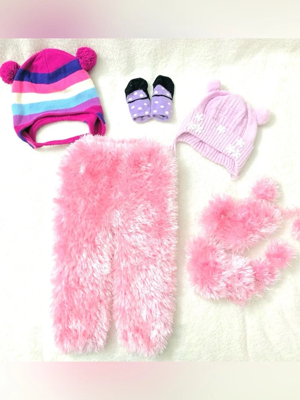 Lot Baby Girls Cute Winter Clothes Size 3-6-9 month Excellent Condition