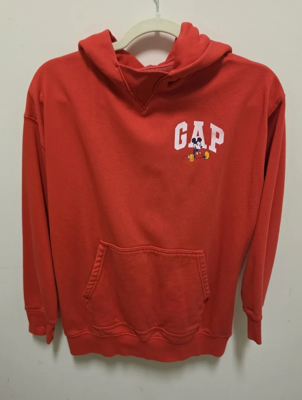 Gap x Disney Mickey Mouse Graphic Red Hoodie Kids Size 12