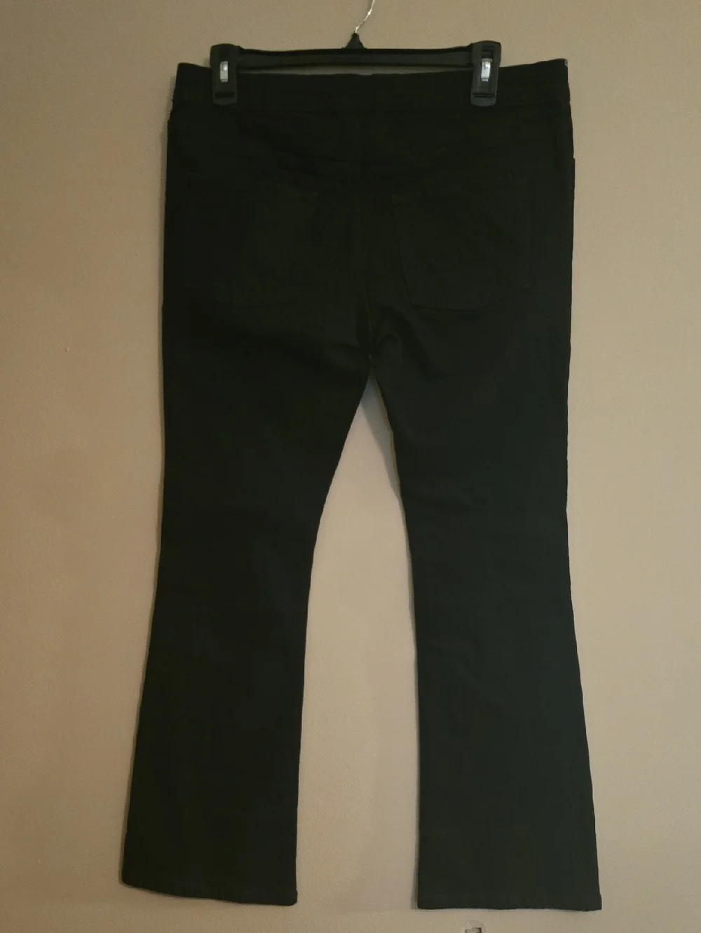 New Old Navy Girls Size XL 14-16 Boot Cut Black Pull-on Adjustable Stretch Jeans