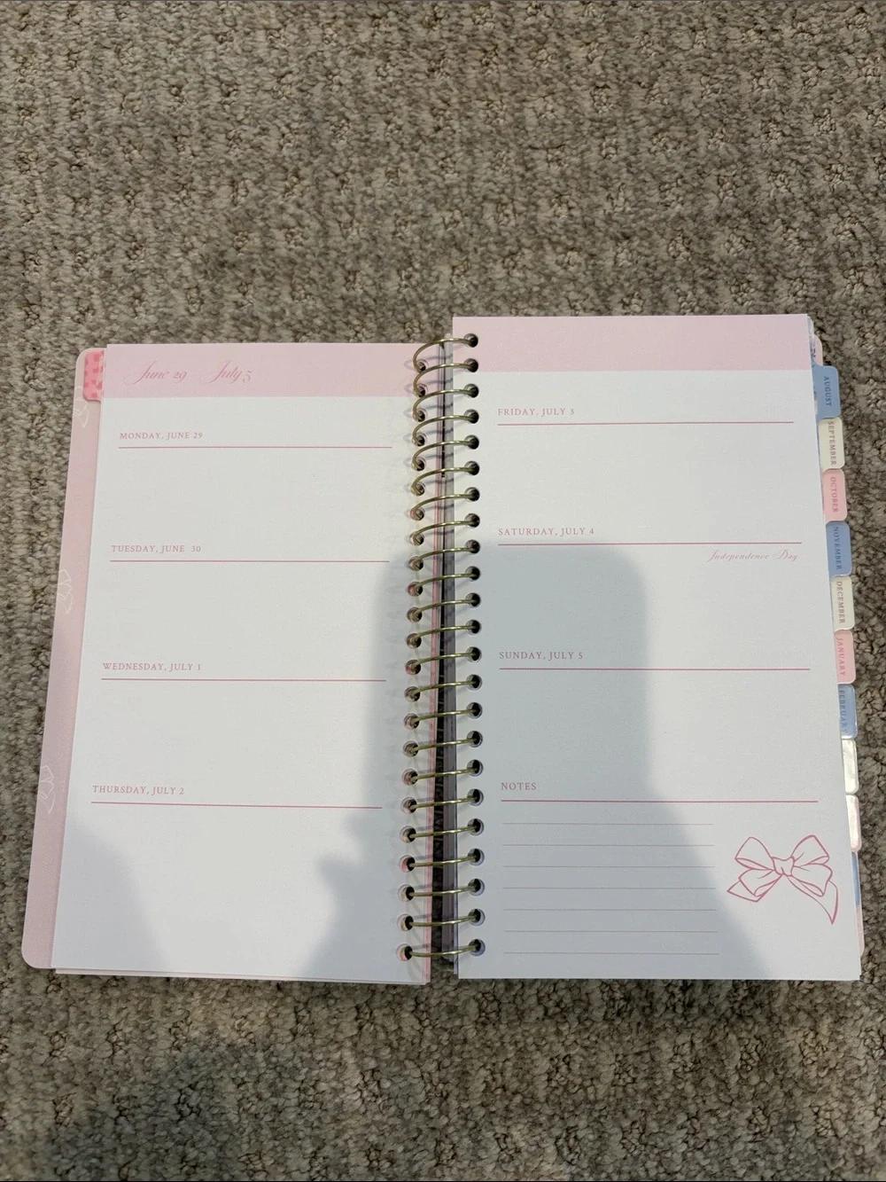 LoveShackFancy spiral bound