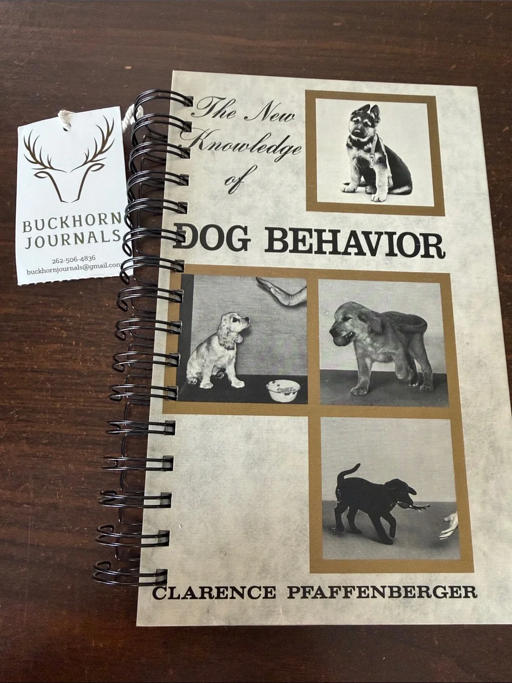 Dog Behavior Notebook Journal Clarence Pfaffenberger Buckhorn Journals