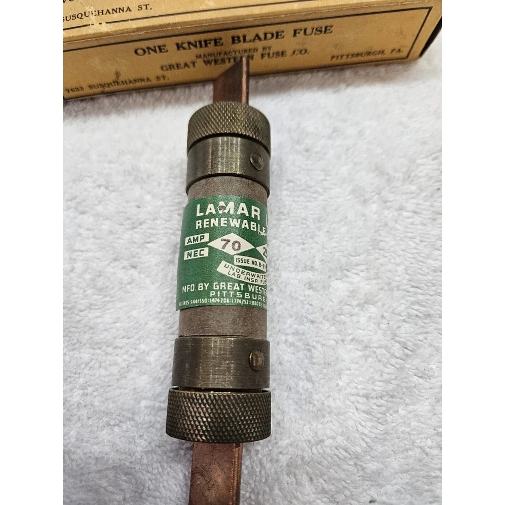 Great Western Fuse Co. nos box