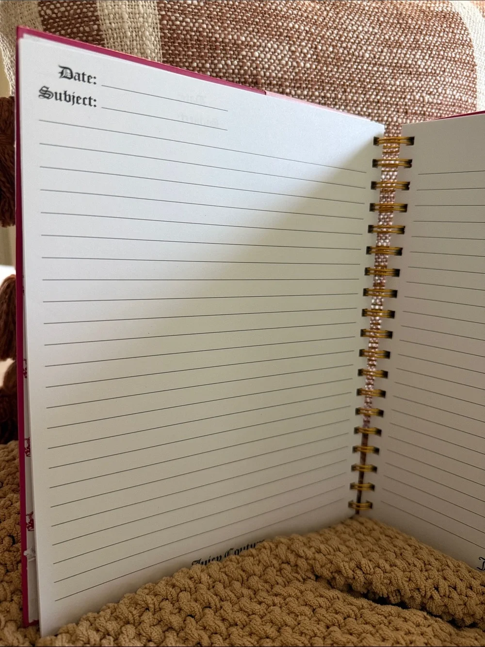 Juicy Couture spiral bound
