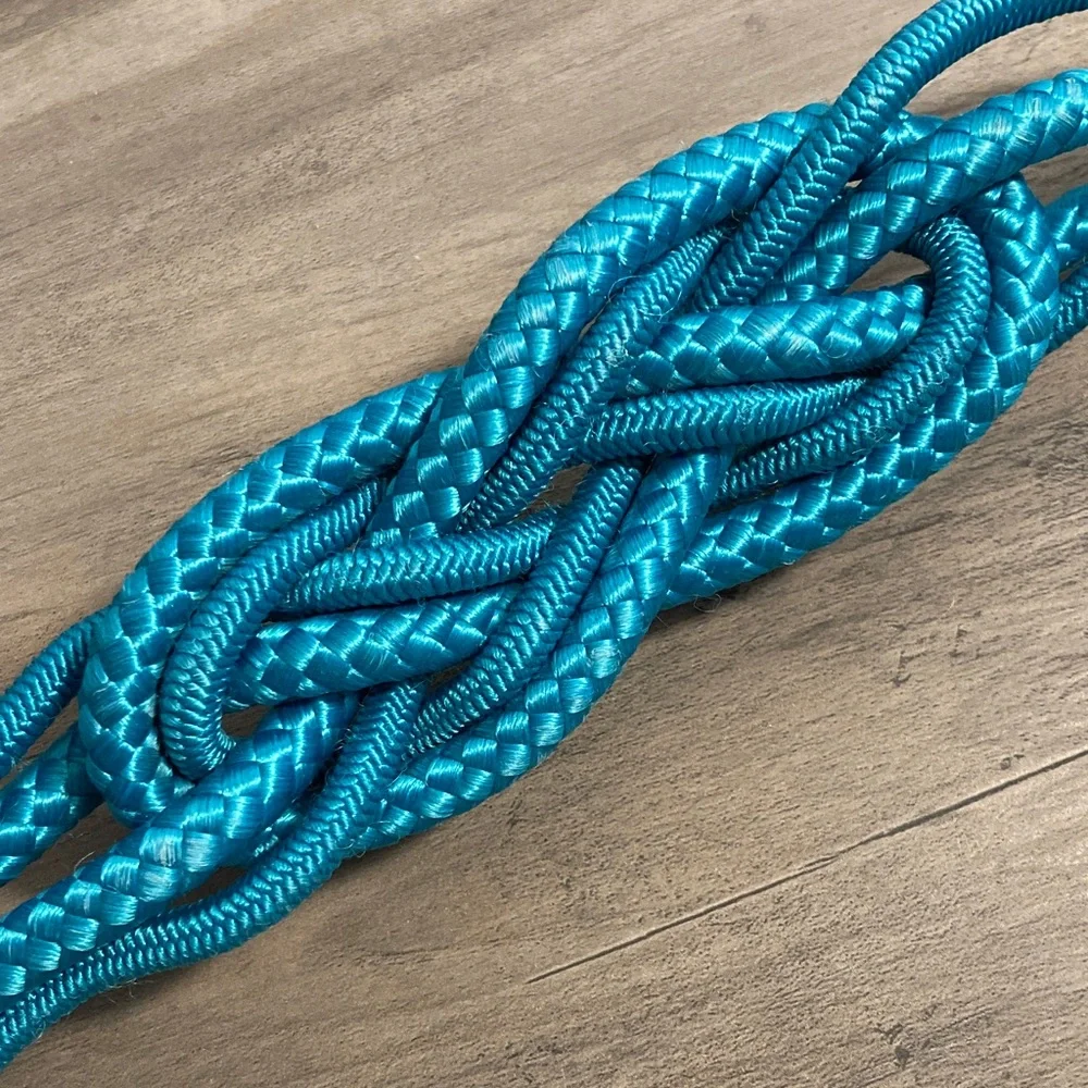 Vintage Braided Rope Stretch Belt 80s Glam