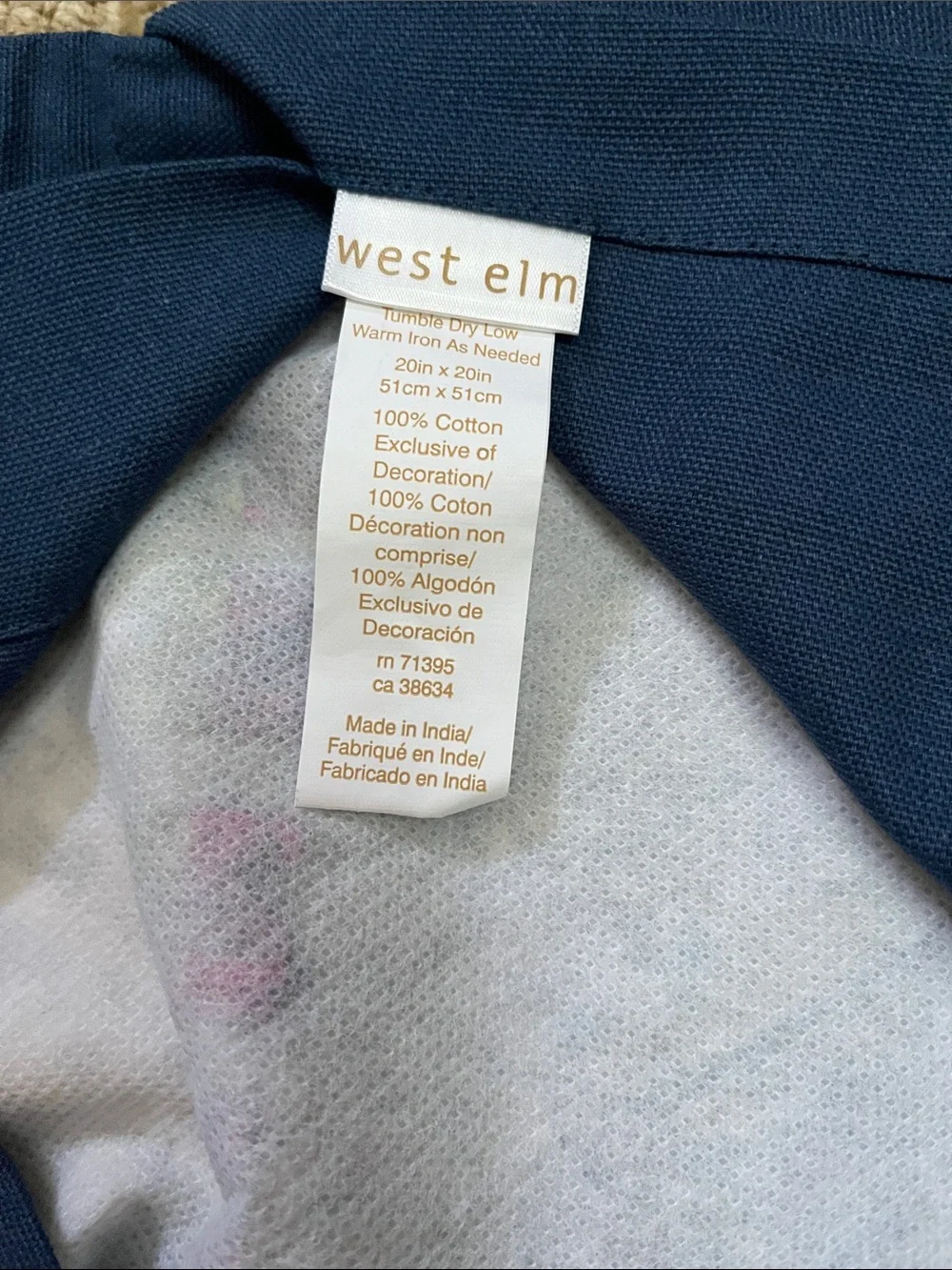 West Elm bold navy