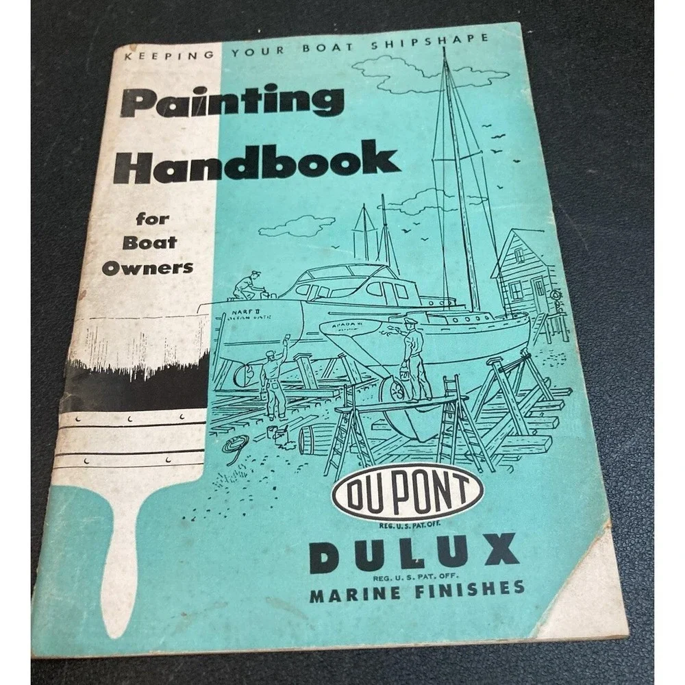 Painting Handbook For Boat Owners DuPont Vtg‎ How To Paint A Guide Book Dulux