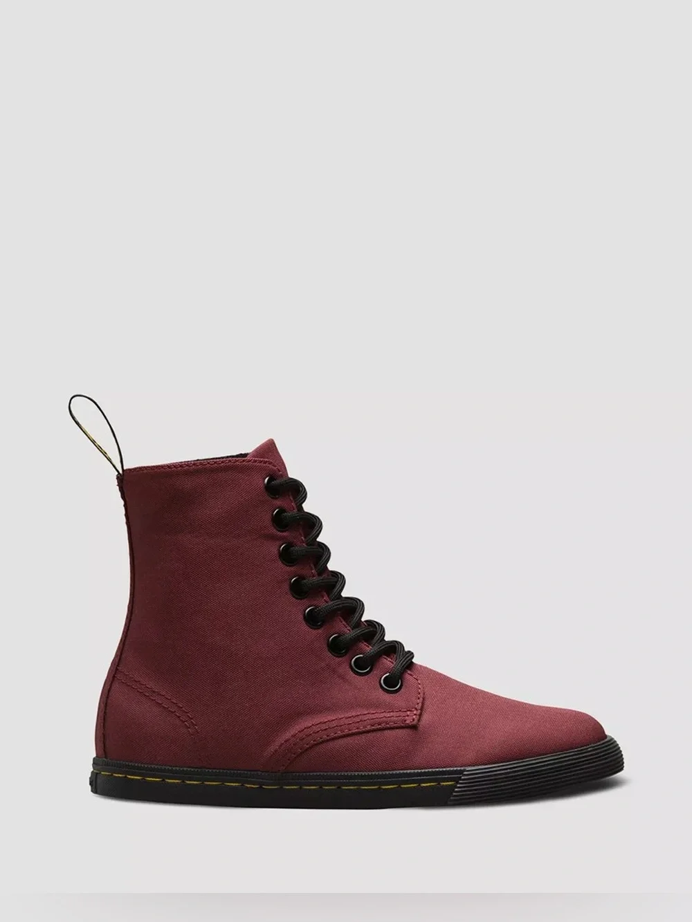 Doc Dr. Martens JUNIOR Youth SHERIDAN CANVAS CASUAL BOOTS Cherry 🍒