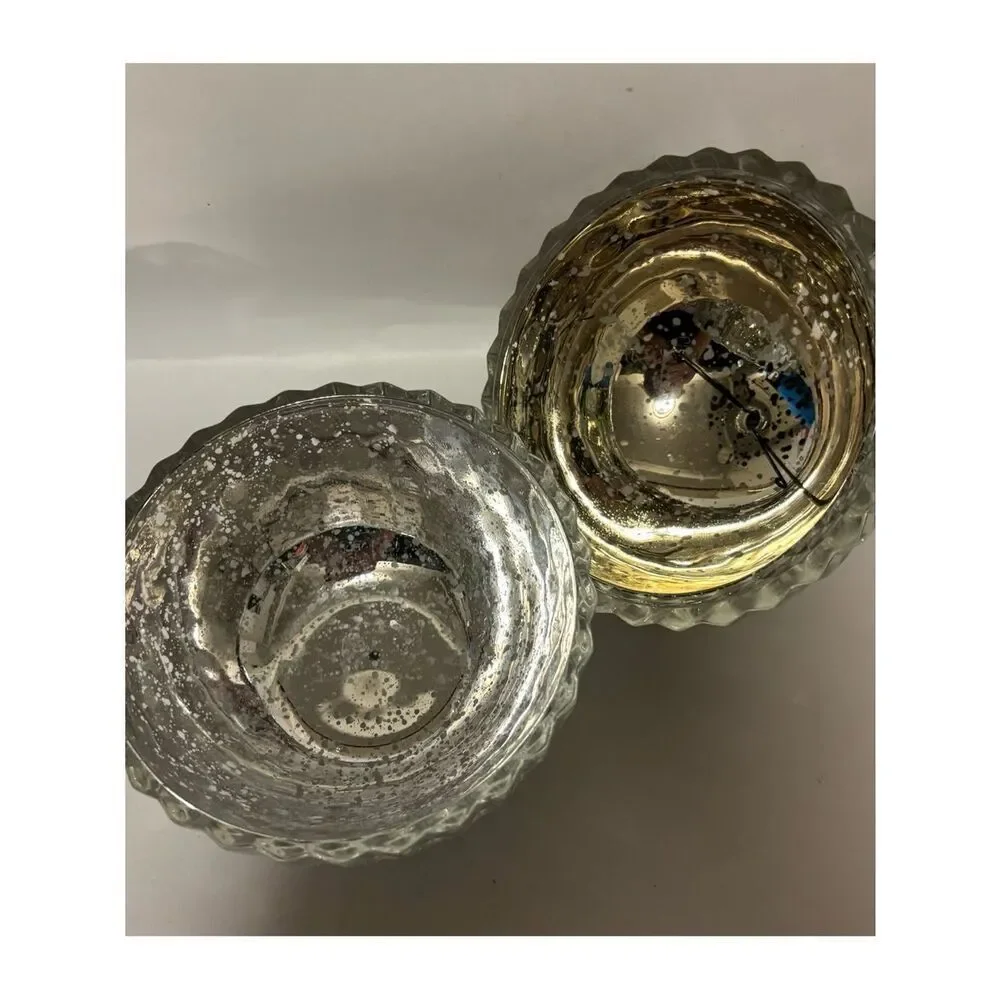 Pottery Barn ribbed glass