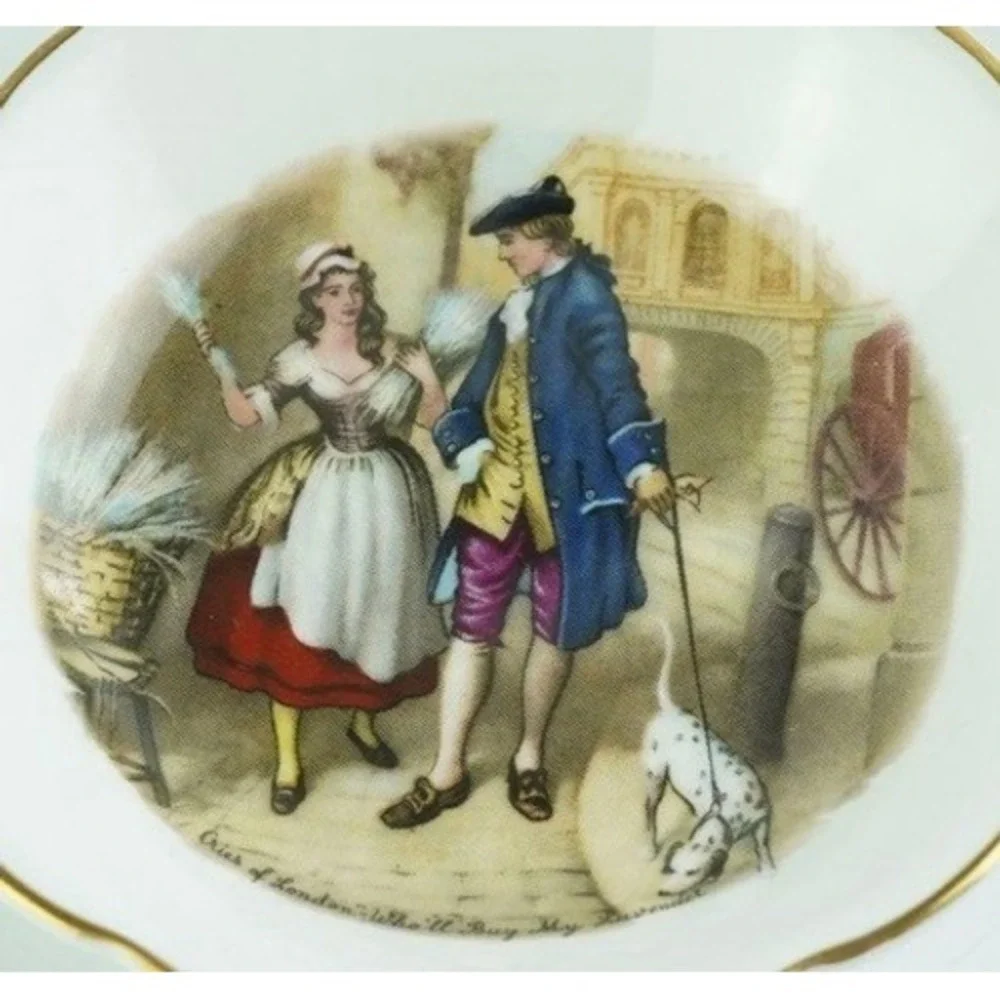 Royal Grafton Cries of London Who'll Buy My Lavender Bone China Bowl 4 inch