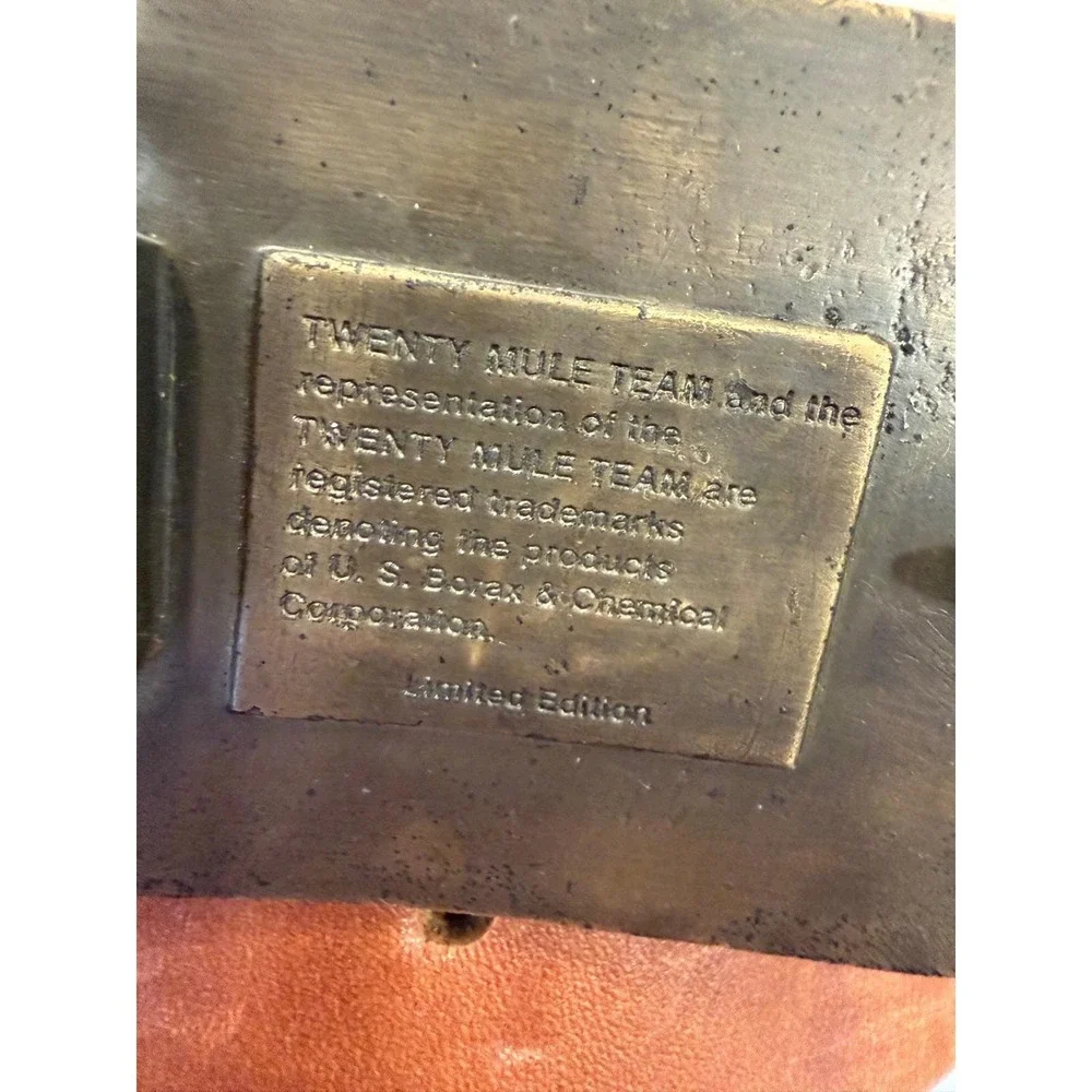 U.S. Borax & Chemical Corporation vintage brass