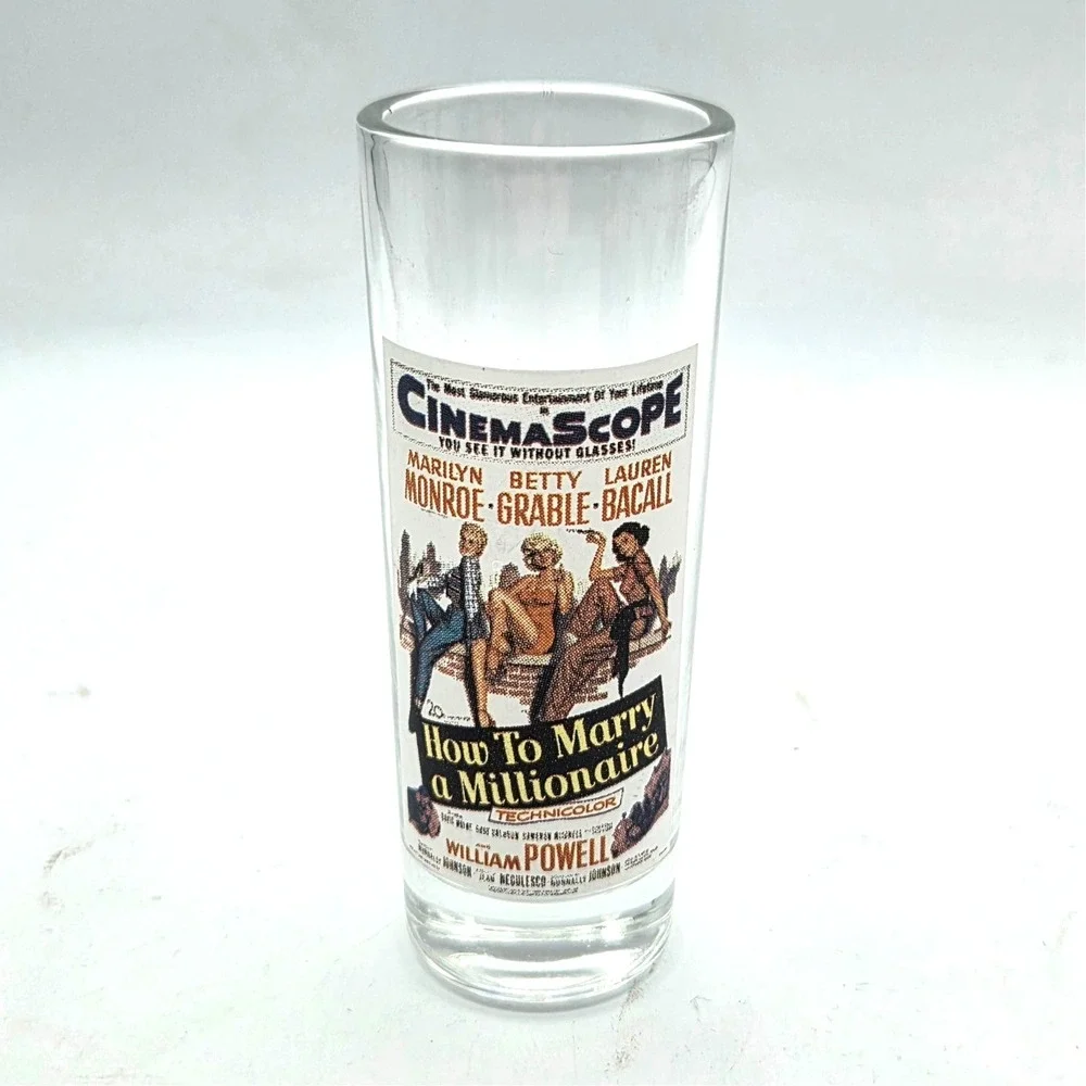 Shot Glass How‎ To Marry A Millionaire Marilyn Monroe Betty Grable Lauren Bacall