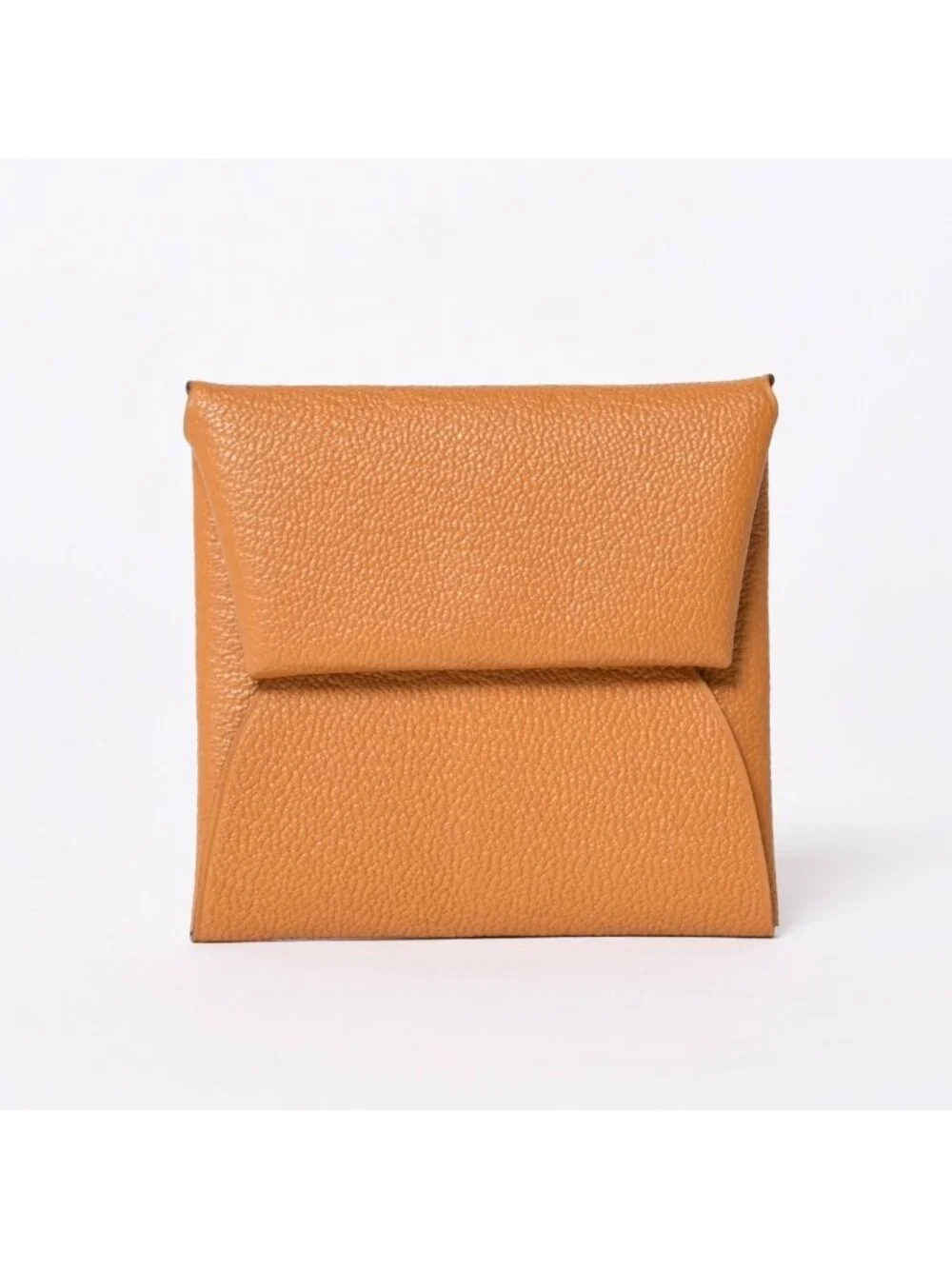 Hermes Bastia Verso Coin Purse Chevre Glitter Silver